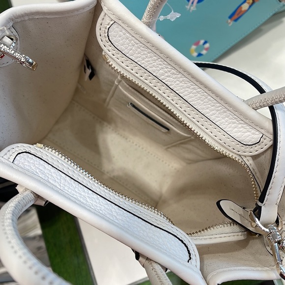 Kate Spade New York Ella Mini Tote Crossbody Pebbled Leather Parchment - Picture 13 of 16